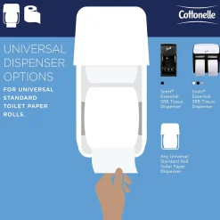 Cottonelle Professional Recycled Toilet Paper, 2-ply, White, 451 Sheets/Roll, 20 Rolls/Case (13135)