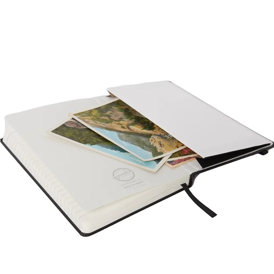 C.R. Gibson Journal, 5" x 8.25", Narrow Ruled, Black, 192 Pages (MJ5-0001) New