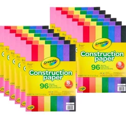 Outlet ® 9" x 12" Construction Paper, Assorted Colors, 96 Sheets Per Pack, 12 Packs (BIN993000-12) Construction Paper