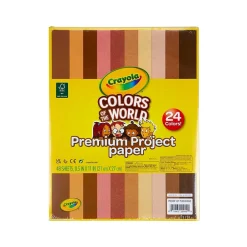 Best Colors of the World 8.5" x 11" Construction Paper, Assorted Colors, 48 Sheets/Pack (99-0091) Construction Paper