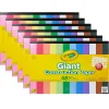 Discount Giant Construction Paper, 12" x 18", Assorted Colors, 48 Sheets/Pad, 6 Pads/Bundle (BIN990055-6) Construction Paper