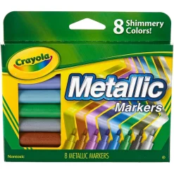 Crayola ® Metallic Markers, Pack of 8 (BIN588628) Clearance