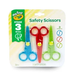 Crayola ® My First ® Safety Scissors, 3/Pack (81-1458) Best