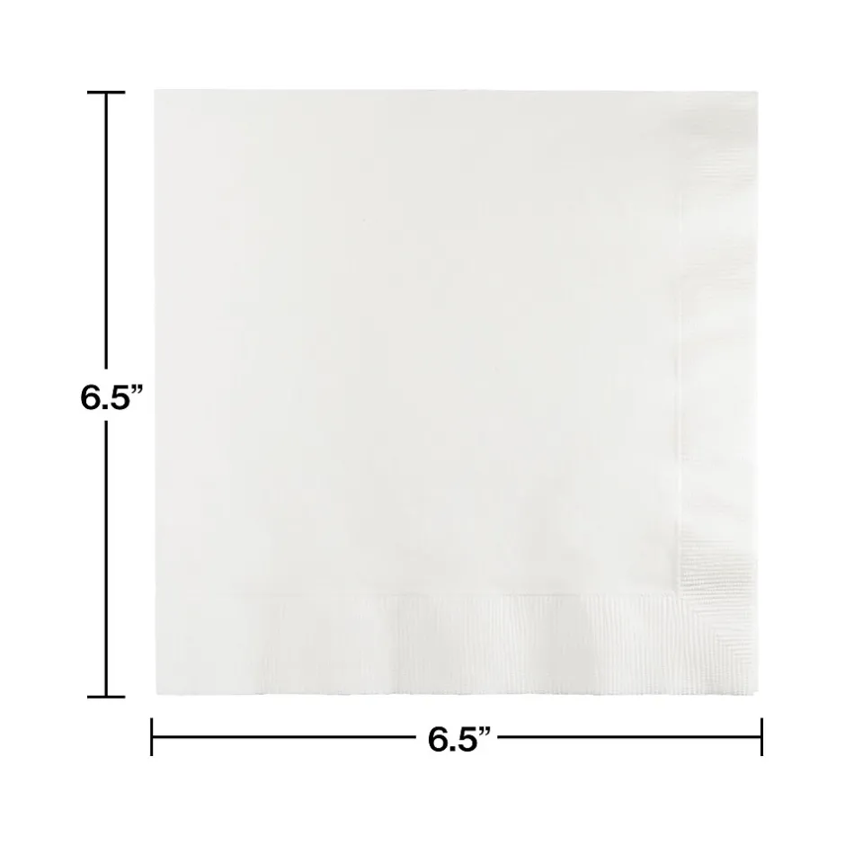 Napkins<Creative Converting Touch of Color Lunch Napkin, 2-ply, White, 150 Napkins/Pack (DTC139140135NAP)