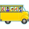 Creative Shapes Bus with Kids Memo Pad, Multicolored, 6/Bundle (SE-89-6) Clearance