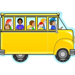 Creative Shapes Bus with Kids Memo Pad, Multicolored, 6/Bundle (SE-89-6) Clearance