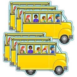 Creative Shapes Bus with Kids Memo Pad, Multicolored, 6/Bundle (SE-89-6) Clearance