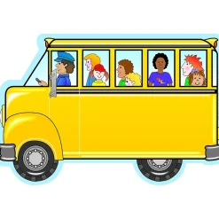 Creative Shapes Bus with Kids Memo Pad, Multicolored, 6/Bundle (SE-89-6) Clearance