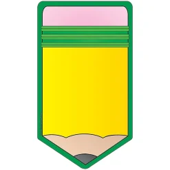 Creative Shapes Pencil Memo Pad, Multicolored, 6/Bundle (SE-83-6) New