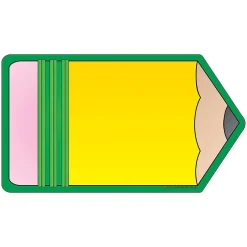 Creative Shapes Pencil Memo Pad, Multicolored, 6/Bundle (SE-83-6) New