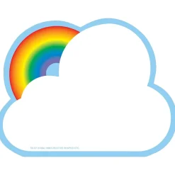 Creative Shapes Rainbow Memo Pad, Multicolor, 6/Bundle (SE-97-6) Hot