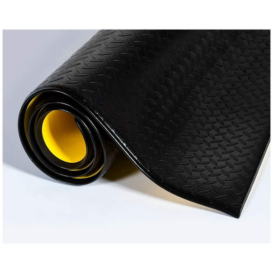 Floor Mats<Crown Mats Wear-Bond Tuff-Spun Anti-Fatigue Mat, 36" x 144", Black (WB 0312KD)