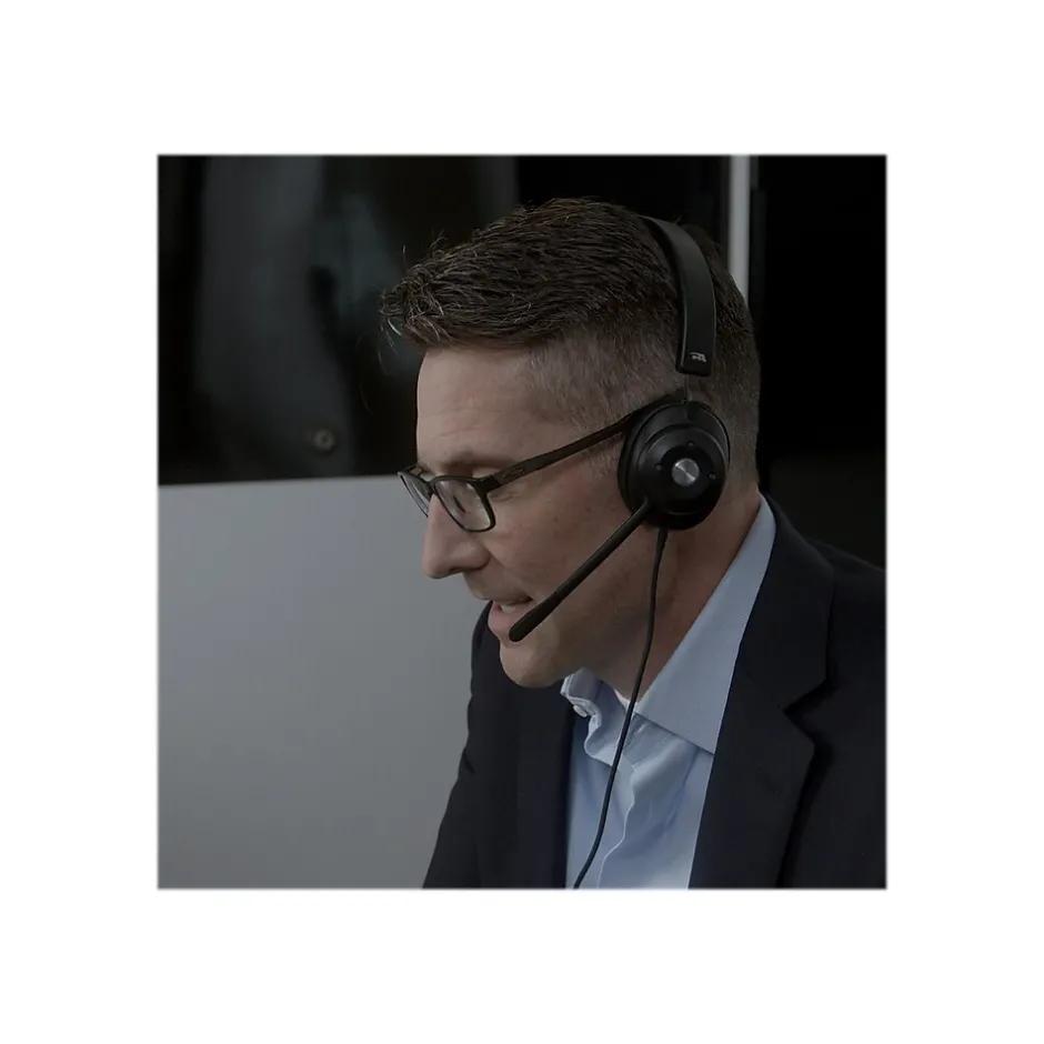 Cyber Acoustics Noise Canceling Stereo On Ear Computer Headset, Black (HS-2000)* Headsets