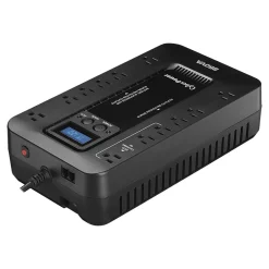 Battery Backup<CyberPower Ecologic Series 850VA 12-Outlet UPS, Black (EC850LCD)
