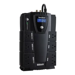 Battery Backup<CyberPower Intelligent LCD UPS Series 825VA Battery Backup UPS, 8-Outlets, Black (CP825AVRLCD)
