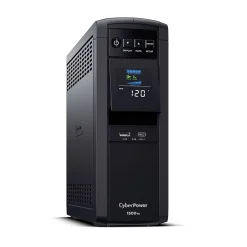 Battery Backup<CyberPower PFC Sinewave 1500VA UPS, 12-Outlets, Black (CP1500PFCLCD)