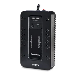 Battery Backup<CyberPower Standby Series 900VA 12-Outlet UPS, Black (ST900U)