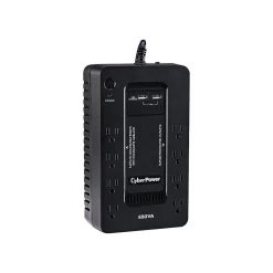 Battery Backup<CyberPower 650VA 8-Outlet UPS, Black (SX650U)