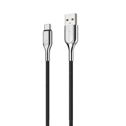 Cygnett Armored 2.0 USB-C to USB-A Charge and Sync Cable, 6', Black (CY2682PCUSA)