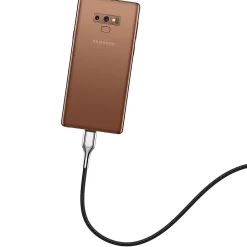 Cygnett Armored 2.0 USB-C to USB-A Charge and Sync Cable, 6', Black (CY2682PCUSA)