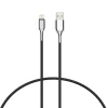 Cygnett Armored Lightning to USB-A Charge and Sync Cable, 3.28', Black (CY2669PCCAL)