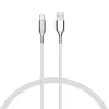Cygnett Charge and Sync Cable, Armored 2.0 USB-C to USB-A Cable, 3' White (CY2697PCUSA)