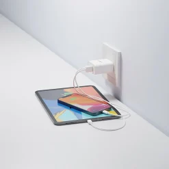 Cygnett PowerPlus 38-Watt Dual Port Wall Charger, White (CY3887POFLW)