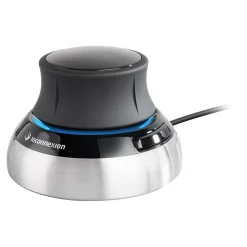 3Dconnexion SpaceMouse Wired Ambidextrous USB Mouse, Black/Silver (3DX-700059)* Ergonomic Mice