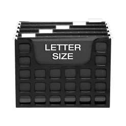 Esselte DecoFlex Hanging File Box, Letter Size, Black (PFX 23013) Best