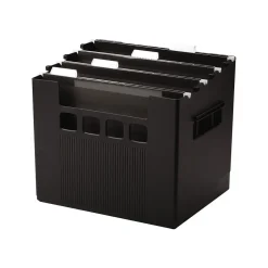 Esselte DecoFlex Large Capacity Desktop File Box, Letter Size, Black (PFX 43013) Hot