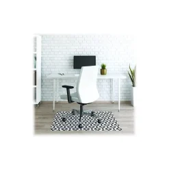 Best FashionMat Black Diamond Hard Floor Chair Mat, Low-Pile, Black/White (CM3540BD) Chair Mats