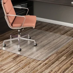 Hard Floor Chair Mat, 48" x 60", Clear (CM24442FBLKSS) Chair Mats