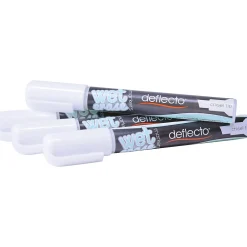 Deflect-O Wet Erase Marker, Chisel Point, White, 4/Pack (SMA510-V4-WT) New