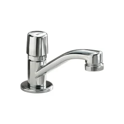Faucets<Delta Commercial HDF Single Handle Metering Faucet, Chrome (701LF-HDF)