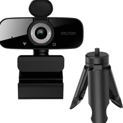 Delton C24 HD 1080p Webcam, 2 Megapixels, Black (DCAM24BK)* Webcams