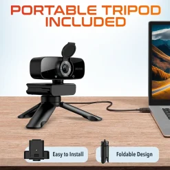 Delton C24 HD 1080p Webcam, 2 Megapixels, Black (DCAM24BK)* Webcams