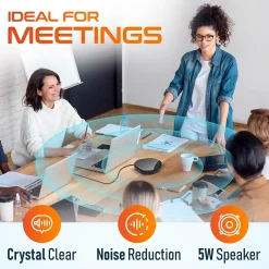 Office Phones & Conferencing<Delton C3900 Noise-Reducing USB Conference Speaker Speakerphone, Black (DSC3900-U)