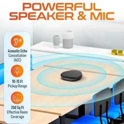 Office Phones & Conferencing<Delton C3900 Noise-Reducing USB Conference Speaker Speakerphone, Black (DSC3900-U)