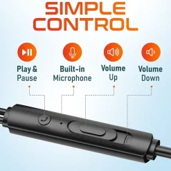 Delton 10E Stereo USB In-Ear Computer Headset with Microphone, Black (DWH10E)* Headsets