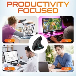 Delton Ergonomic 12 Optical USB Mouse, Black (DMERG12-U)* Ergonomic Mice