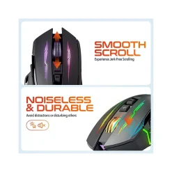 Delton G37 Wireless Optical Gaming Mouse, Black (DMGAM37ERG)* Ergonomic Mice