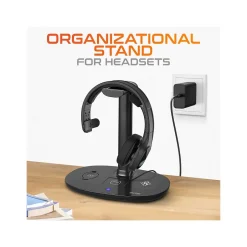 Delton HS1 Headset Stand and Wireless Charger with USB Type-C PD Adapter (DHSWC1)* Headsets