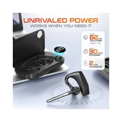 Delton K130 Wireless Noise Canceling Bluetooth Computer Earbud Headset, MS Teams, Black (DBHK130)* Gaming Headsets