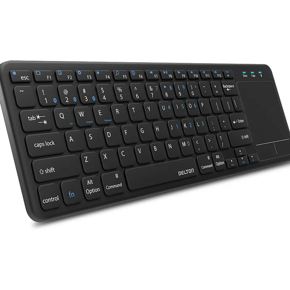 Delton N60 Bluetooth Keyboard with Touchpad, Small Portable Wireless Computer Keyboard, Black (DKMIN60-WB)* Ergonomic Keyboard & Mouse Sets