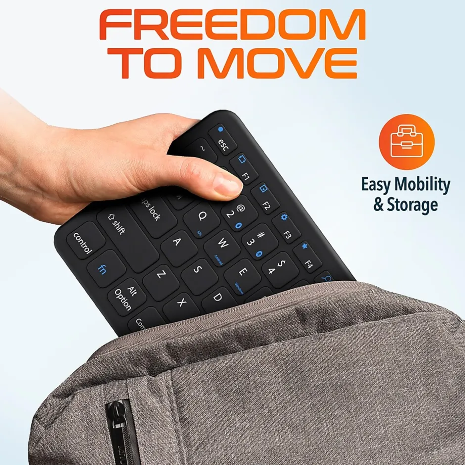 Delton N60 Bluetooth Keyboard with Touchpad, Small Portable Wireless Computer Keyboard, Black (DKMIN60-WB)* Ergonomic Keyboard & Mouse Sets