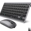 Delton N35 Portable/Travel/Small Wireless Keyboard and Mouse Combo, Silver (DKMKITMIN35-WB)* Ergonomic Keyboard & Mouse Sets