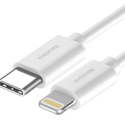 Overtime Delton USB-C/USB Wall & Car Chargers with Apple MFi Certified Lightning Cables for iPhone/iPad, White (DAC3IN12USBSL)