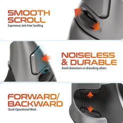 Delton S22 Vertical Wireless Optical 2.4 GHz Mouse, Black (DMERGS22-WB)* Ergonomic Mice