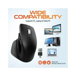 Delton S18 Wireless Optical Mouse, Black (DMS18-WB)* Ergonomic Mice