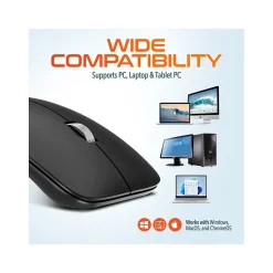 Delton S10 Wireless Optical Mouse, Black (DMERGS10-WB)* Ergonomic Mice
